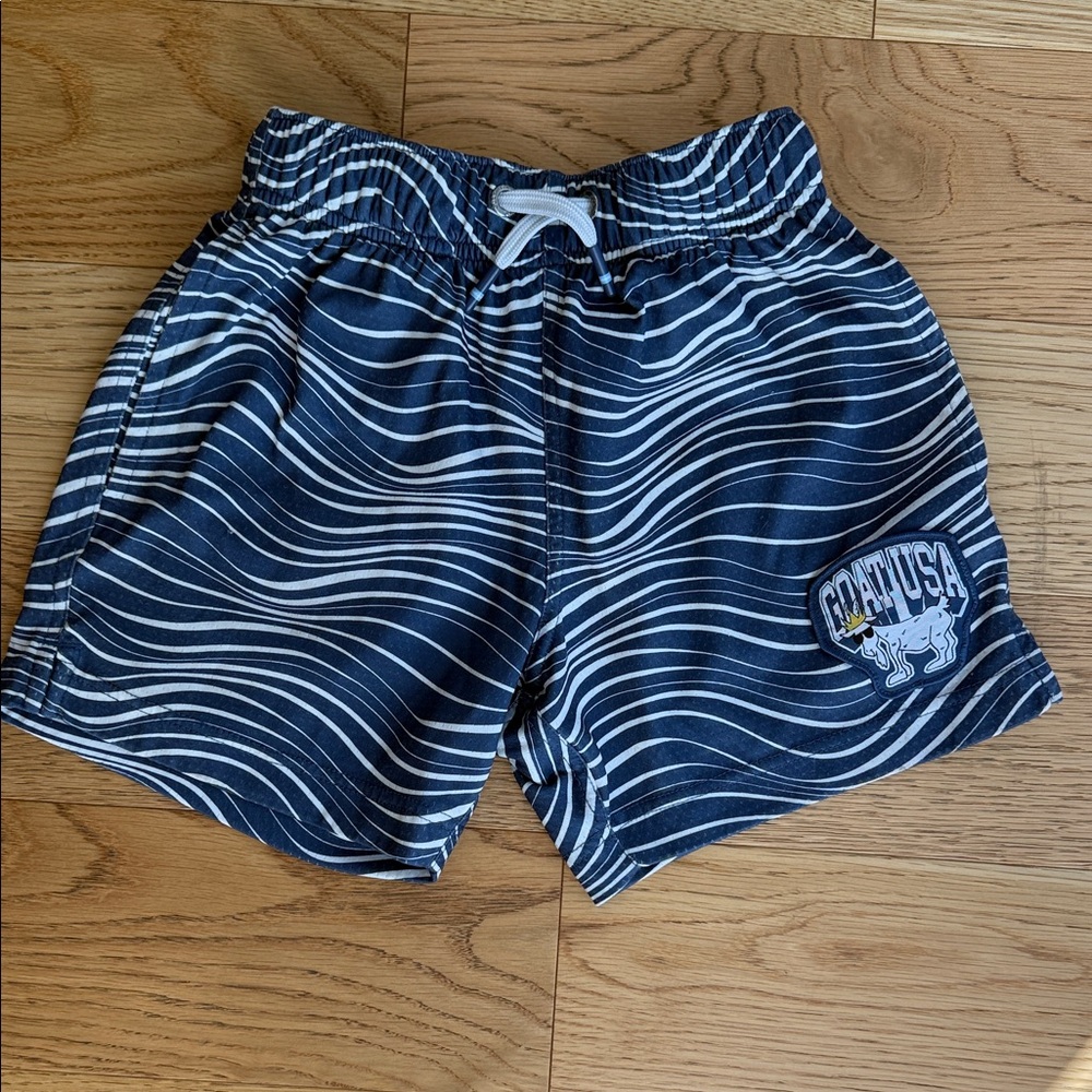 GOAT USA Striped Navy and White Shorts YOUTH M
